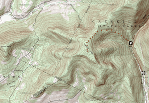 Halcott Mountain map