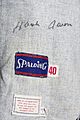 Hank Aaron Braves Jersey signed detail