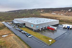 Icelandic Glacial water factory headquarters in Ölfus, Iceland