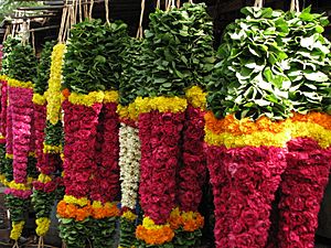India - Chennai - Colours - Heavy garlands for sale (3058669185)