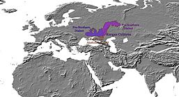 Indo-european - kurgan - 4000 BC - map