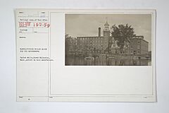 Industries of War - Cloth - Miscellaneous - MANUFACTURING WOOLEN GOODS FOR THE GOVERNMENT. Talbot Mills, North Billerica, Massachusetts., active in wool manufacture - NARA - 31487930