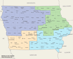 Iowa Congressional Districts, 113th Congress