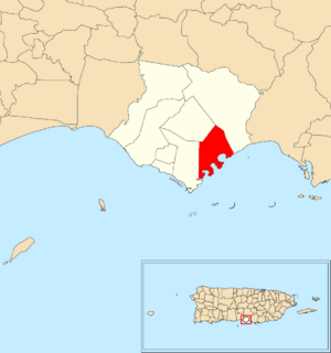 Location of Jauca 1 within the municipality of Santa Isabel shown in red