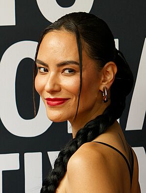 Jessica Matten at the 2024 Toronto International Film Festival by TIFF logo (cropped).jpg