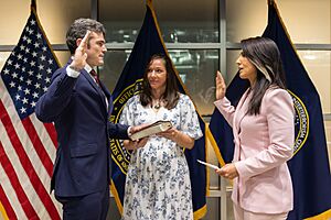 Joe Kent is sworn in as director of the National Counterterrorism Center in July 2025