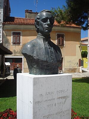 Juraj Dobrila - poprsje, Poreč