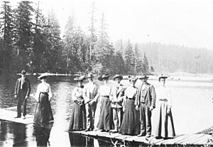 Kapowsin, Washington - boardwalk to the island