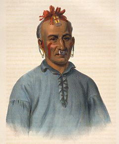 Kish-kal-wa, a Shawanoe chief