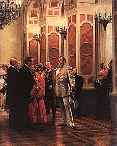 Kronprinz Friedrich Wilhelm auf dem Hofball 1878