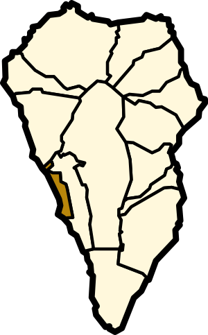 Location in La Palma