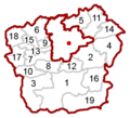 Map at carinthia klagenfurt land municipalities