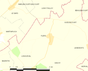 Map commune FR insee code 80314