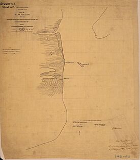 Map of Pass Cavallo, Texas ca. 19th Century