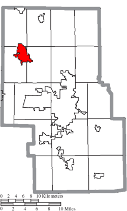 Location of Shelby in Richland County