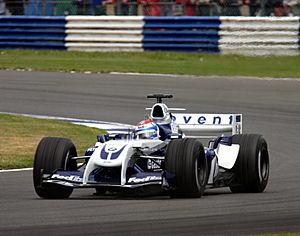 Marc Gene - Williams FW26 during practice for the 2004 British Grand Prix (50830716988)