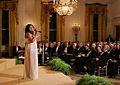 Melinda Doolittle performs in the East Room of the White House