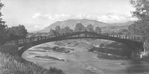 Monument Valley Park Bridge over Monument Creek at Del Norte, 1920