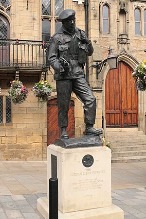 Monument to the Durham Light Infantry, Durham Marketplace
