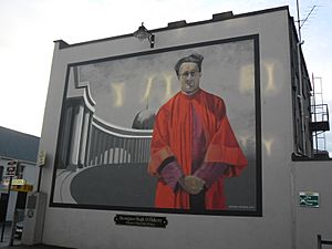 Mural of Monsignor Hugh O'Flaherty in Killarney, Ireland