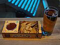 Nachos and beer at a Finnkino movie theatre in Itäkeskus