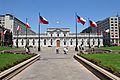 Palacio de la Moneda desde Plaza de la Constitución