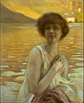 Paul chabas - retrato de senhora 01