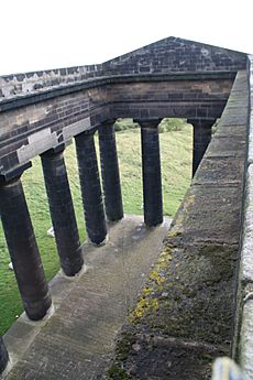 Penshaw Monument viewed from walkway at the top
