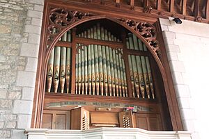 Pipe organ in Moretonhampstead parish church