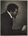 Portrait d'Edmond Aman-Jean par Georges Seurat