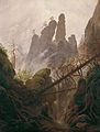 Rocky Landscape in the Elbe Sandstone Mountains - Caspar David Friedrich - Google Cultural Institute