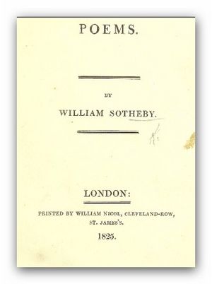 SOTHEBY(1825) Poems