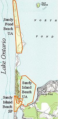 SandyPondBeachUA topo