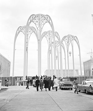 Science pavilion at Century 21 Exposition, 1962