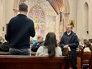 St John the Baptist Anglican Church in Reid congregation with Rev. D McLellan 9 June 2024
