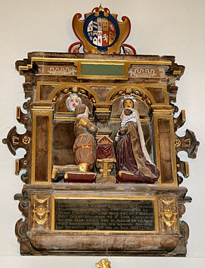 St Mary Magdalene's, Richmond, Margaret Chudleigh memorial (1628)