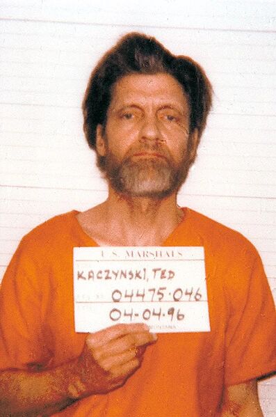 Ted Kaczynski full mugshot