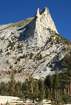The spiny crown of Cathedral Peak, Yosemite National Park, California