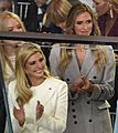 Tiffany Trump, Ivanka Trump, and Lara Trump at Inaugural parade 01-20-17