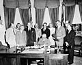Truman signing North Atlantic Treaty