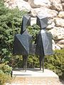 Two Figures (Conjunction XV), bronze sculpture by Lynn Chadwick (British), 1970, Israel Museum, Jerusalem, Israel