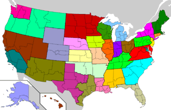 US Roman Catholic dioceses map