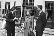 V.l.n.r. Premier Lubbers, premier Thatcher en minister Van den Broek (Buitenland, Bestanddeelnr 932-7038