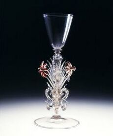 Venetian glass goblet