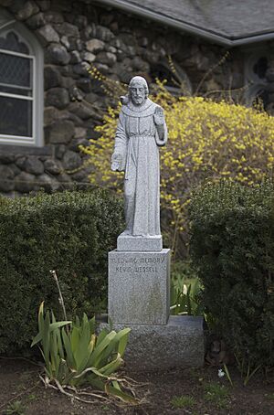Waltham MA Christ Episcopal Church statue