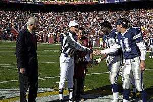 Washington Redskins and the Dallas Cowboys coin toss 2006