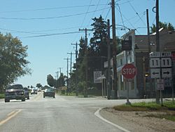 Intersection of Highways 11 and 120