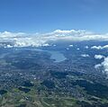 Zurich after departure from airport