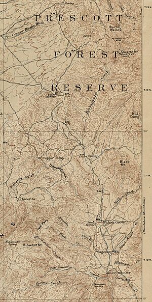 1903 Congress quadrangle Walnut Grove and Prescott Forest Reserve