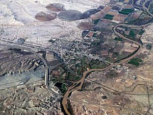 Aerial of Green River, Utah